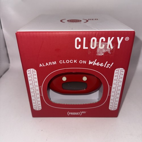 Clocky alarm clock - alarm, on
