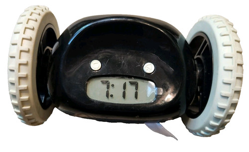 Clocky rolling runaway alarm - clocky,